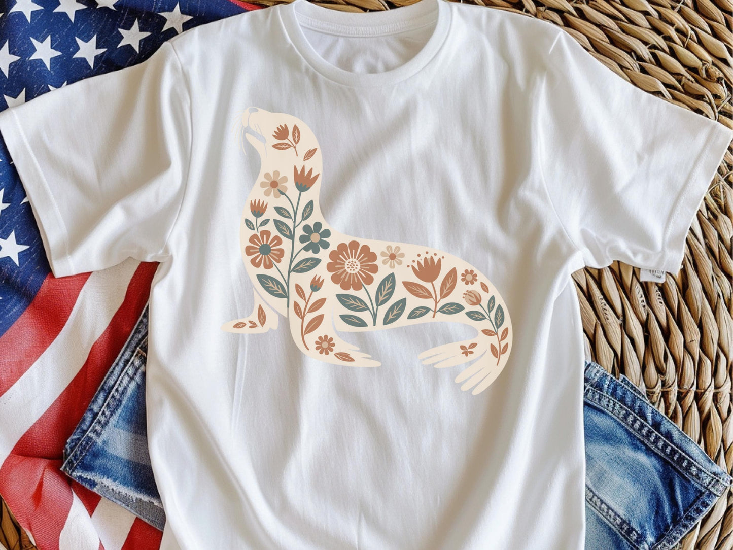 Sea Lion Floral Shirt