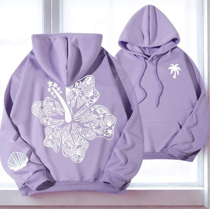 Hibiscus Flower Hoodie V2