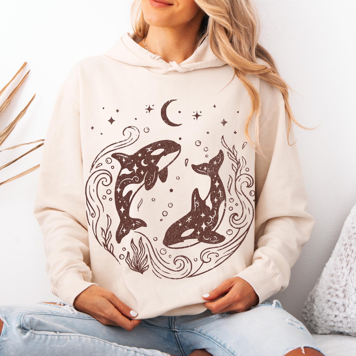 Twin Celestial Orcas Hoodie V1