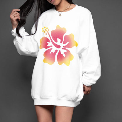Hibiscus Flower Sweater V3