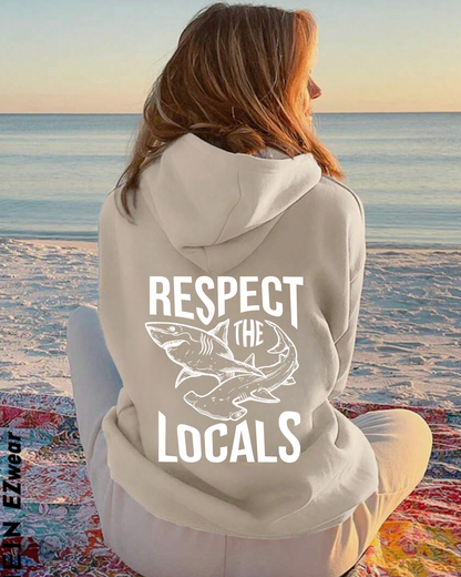 Respect The Locals Shark Hoodie V3