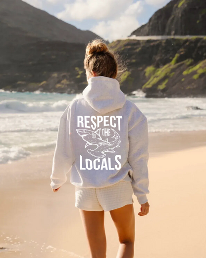 Respect The Locals Shark Hoodie V3