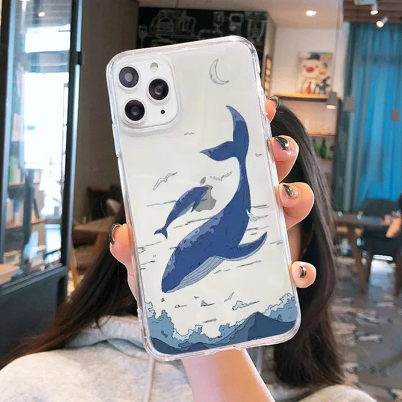 Blue Whale iPhone Case