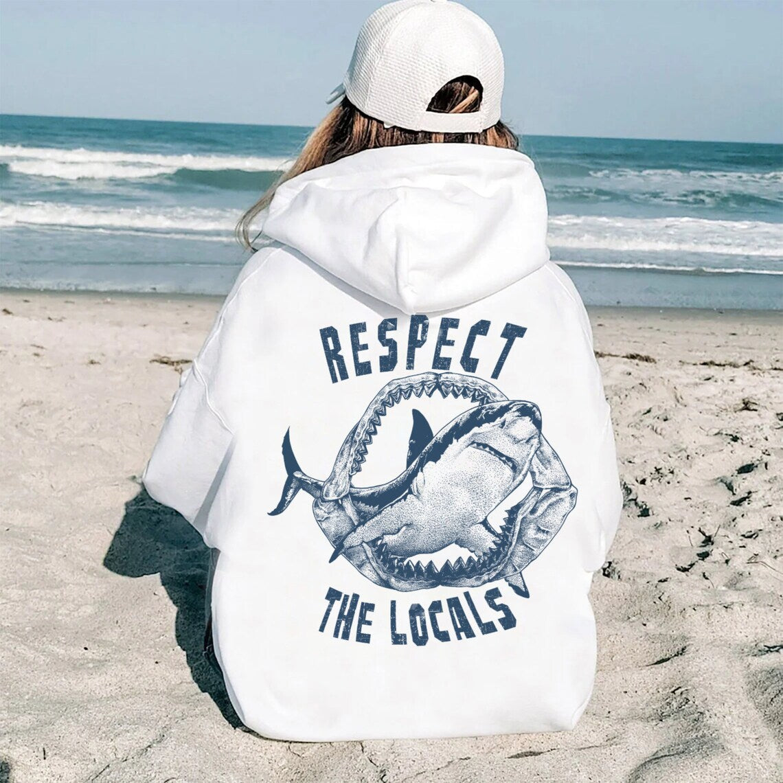 Respect The Locals Shark Hoodie