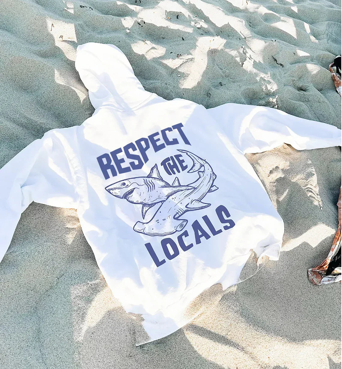 Respect The Locals Shark Hoodie V3