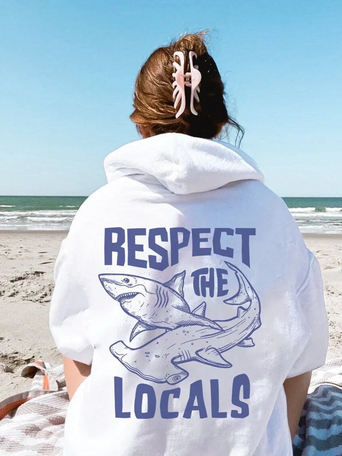 Respect The Locals Shark Hoodie V3