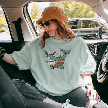 Whale Christmas T-Shirt