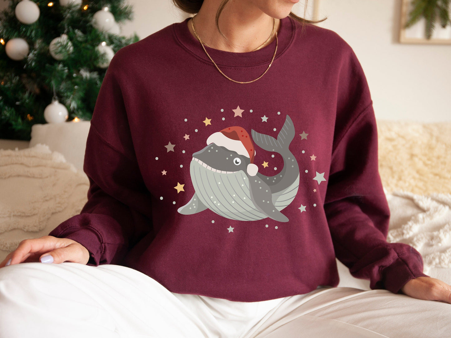 Whale Christmas Sweater