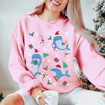 Dolphin Christmas Sweatershirt