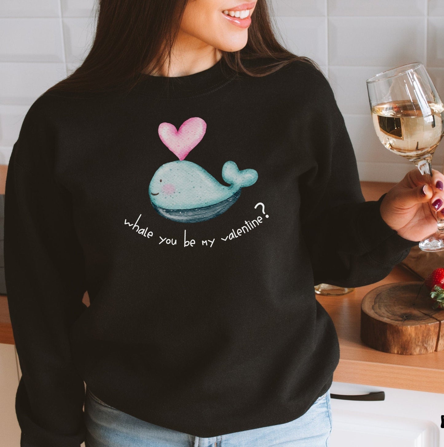 Whale Valentine Sweater