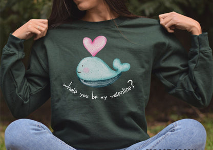 Whale Valentine Sweater