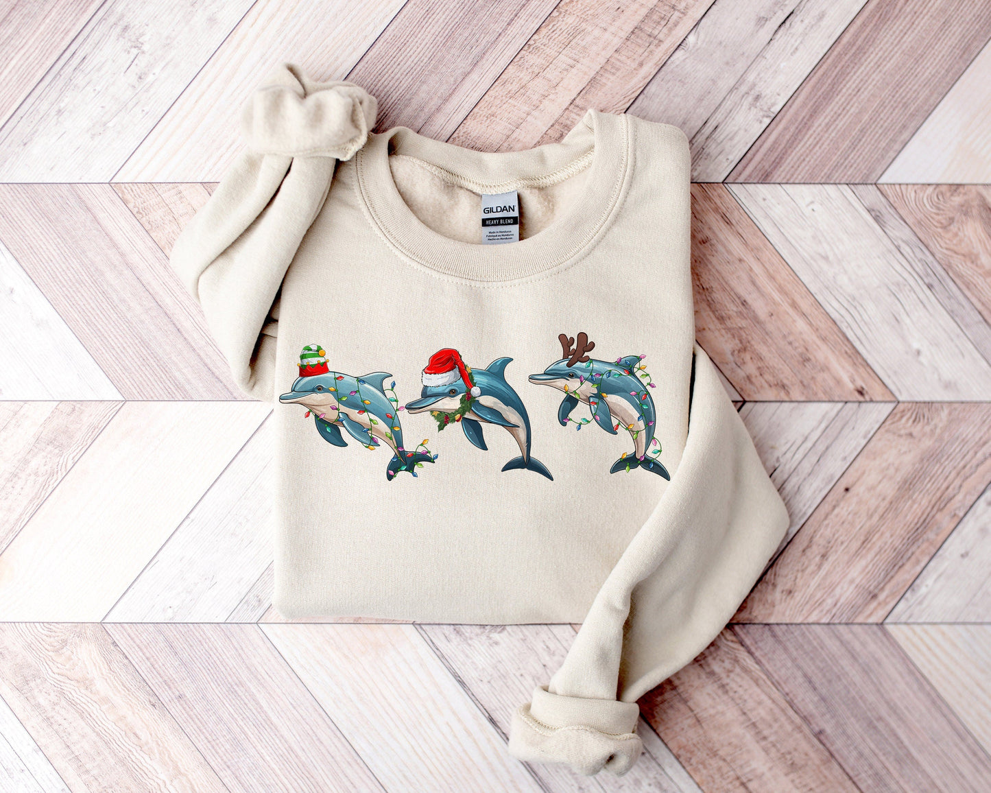 Dolphin Christmas Sweatershirt V2