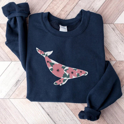 Floral Whale Sweater