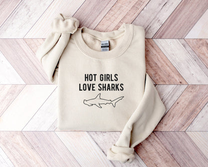 Hot Girls Love Sharks Sweater