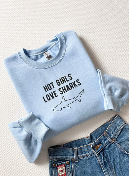 Hot Girls Love Sharks Sweater