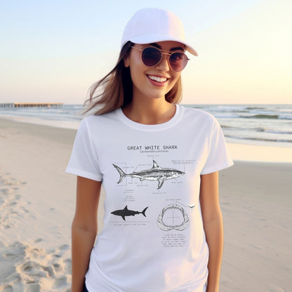 Great White Shark Anatomy Tee