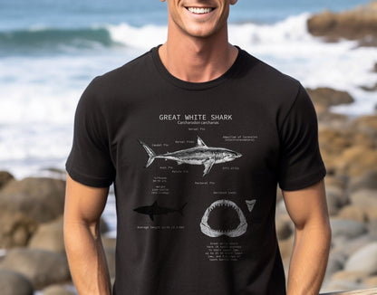 Great White Shark Anatomy Tee