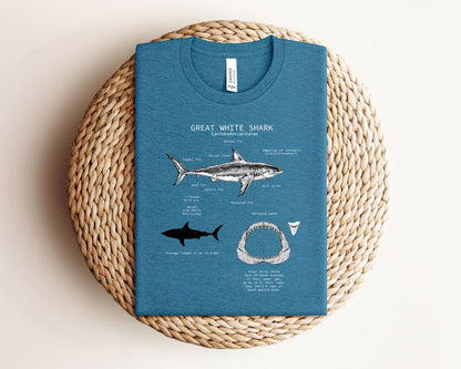 Great White Shark Anatomy Tee
