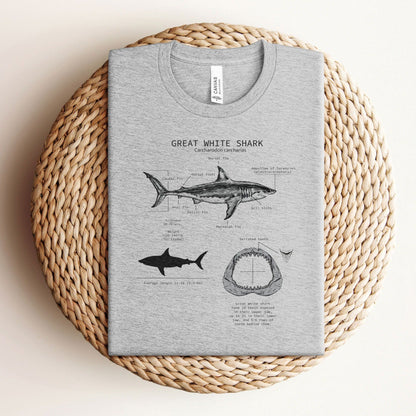 Great White Shark Anatomy Tee