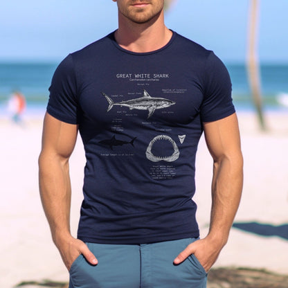 Great White Shark Anatomy Tee