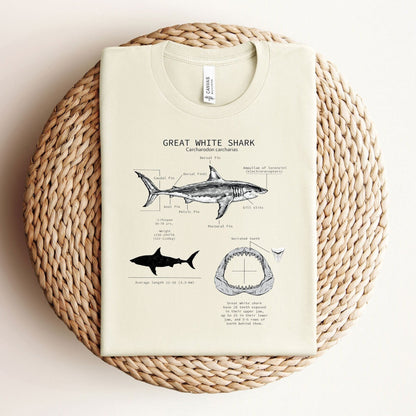 Great White Shark Anatomy Tee