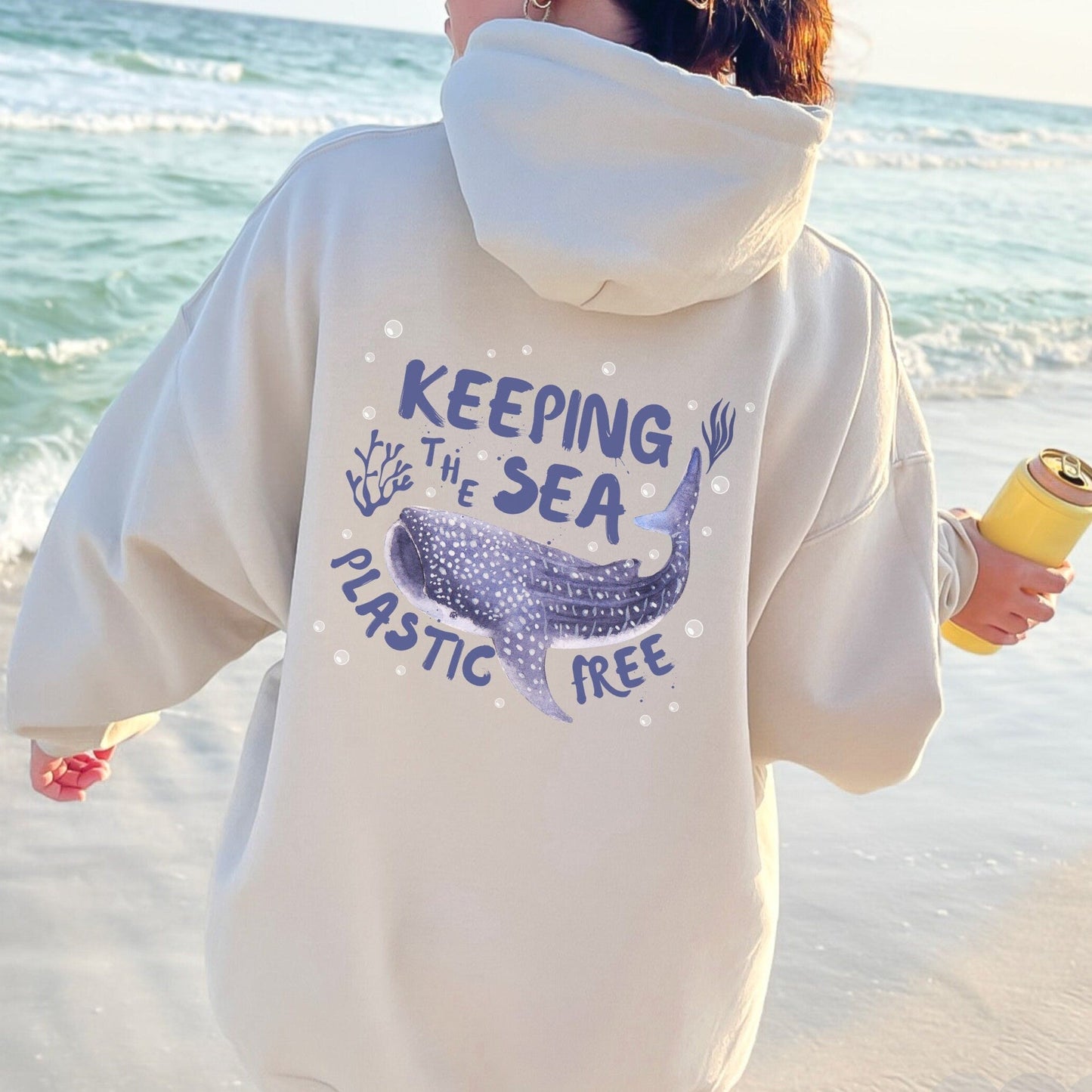 Plastic Free Whale Shark Hoodie