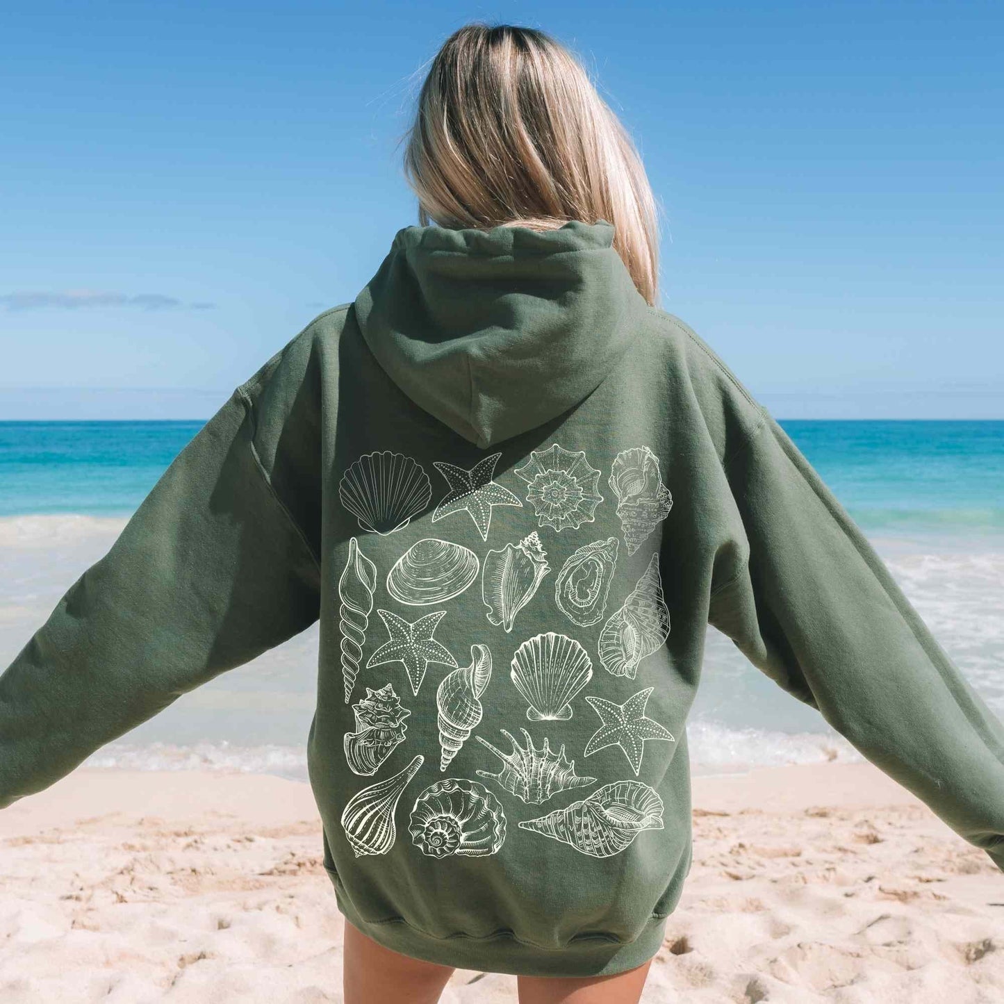 Seashells Ocean Hoodie