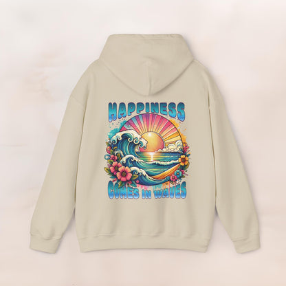 Happiness Comes In Waves Hoodie V6