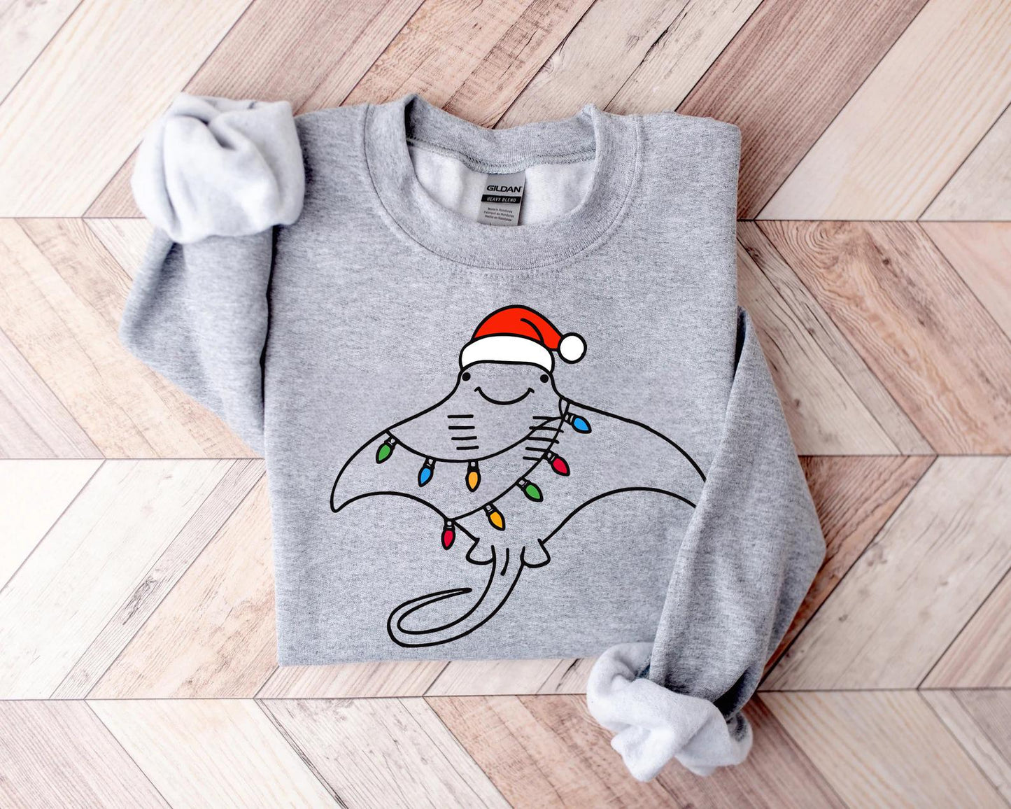 Christmas Manta Ray Sweatshirt