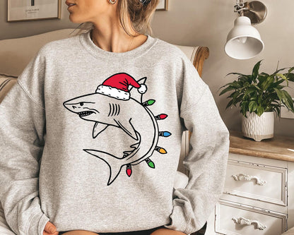 Christmas Shark Sweater V4