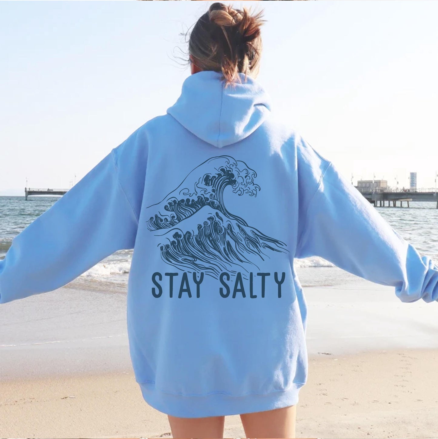 Stay Salty Wave Hoodie
