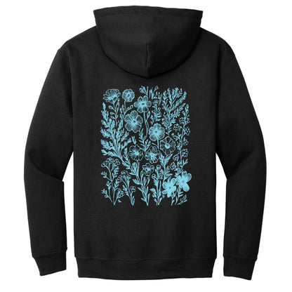 Blue Wildflower Hoodie