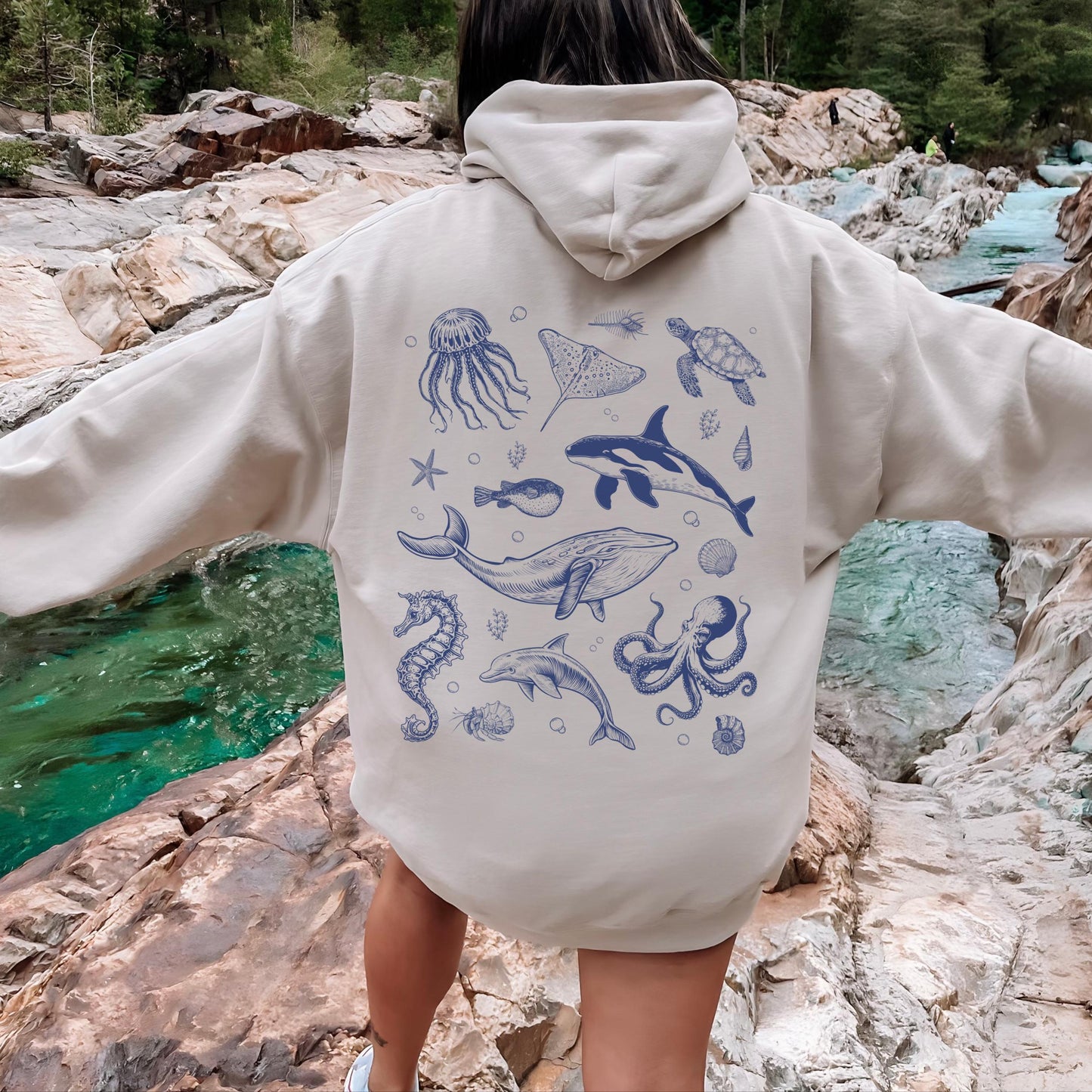 Sea Animals Hoodie
