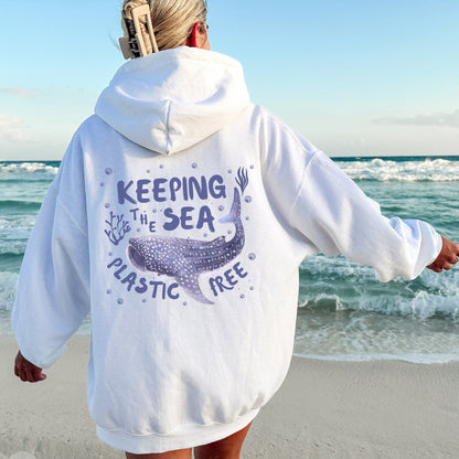 Plastic Free Whale Shark Hoodie
