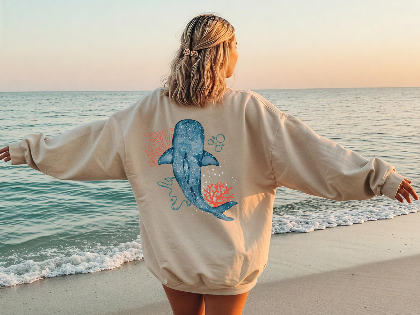 Whale Shark Ocean Sweater