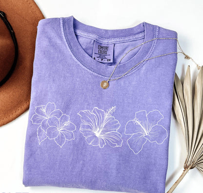 Hibiscus Flower Tee V6