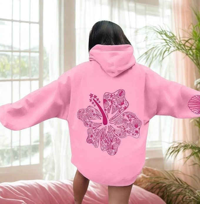 Hibiscus Flower Hoodie V2