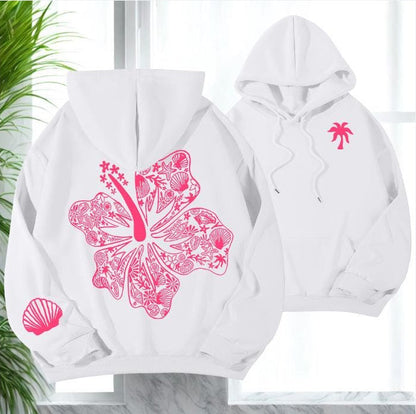 Hibiscus Flower Hoodie V2
