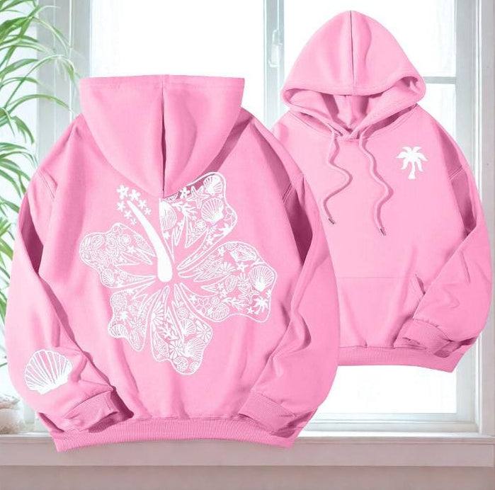 Hibiscus Flower Hoodie V2