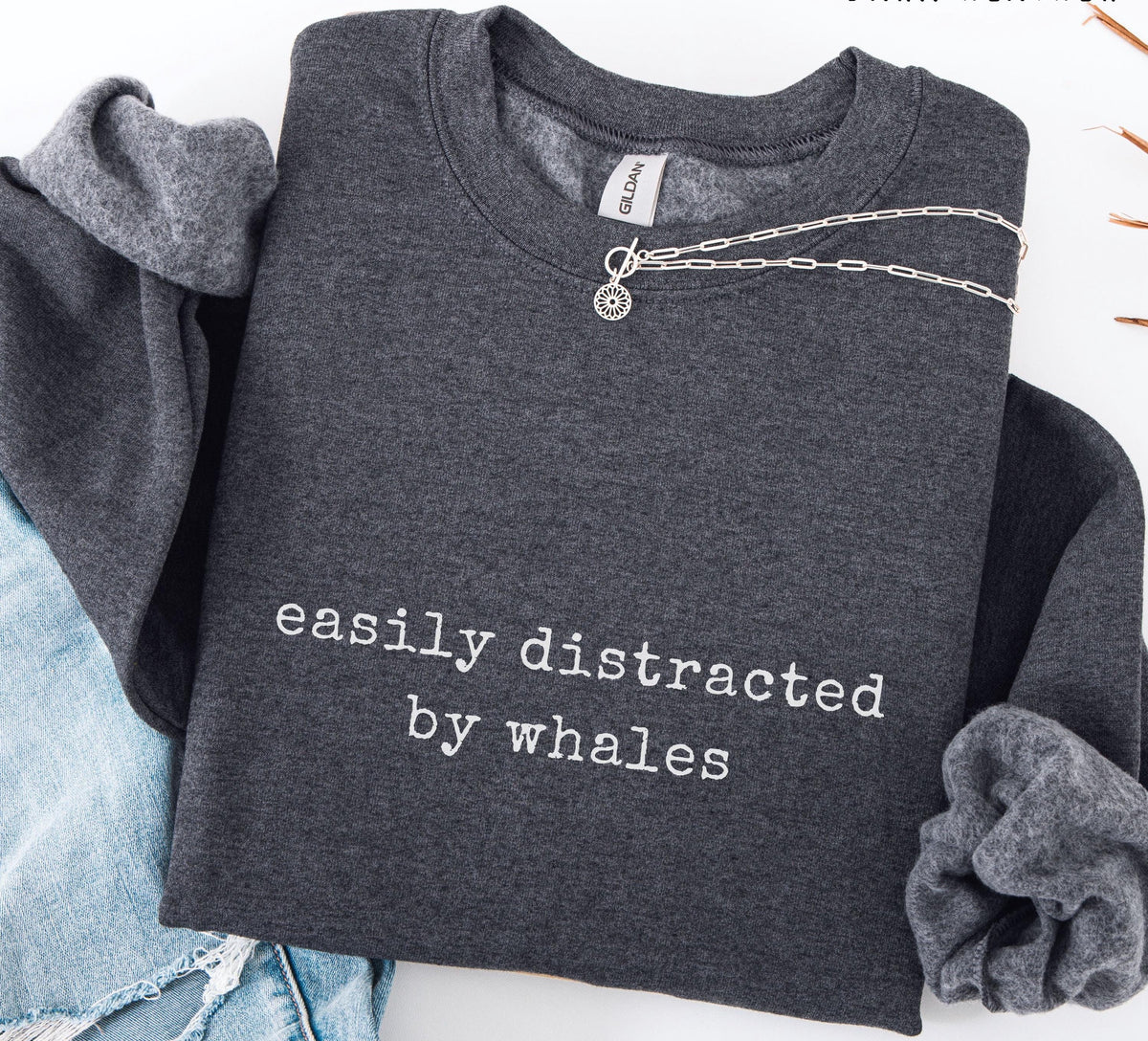 Easily Distracted By Whales Sweater