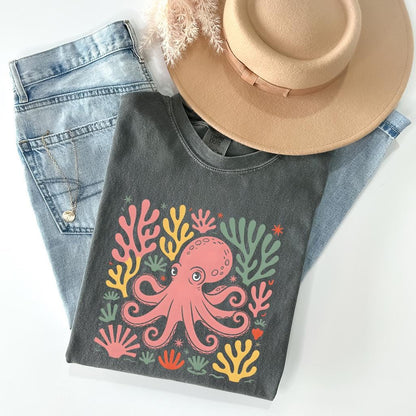Octopus Floral T-Shirt