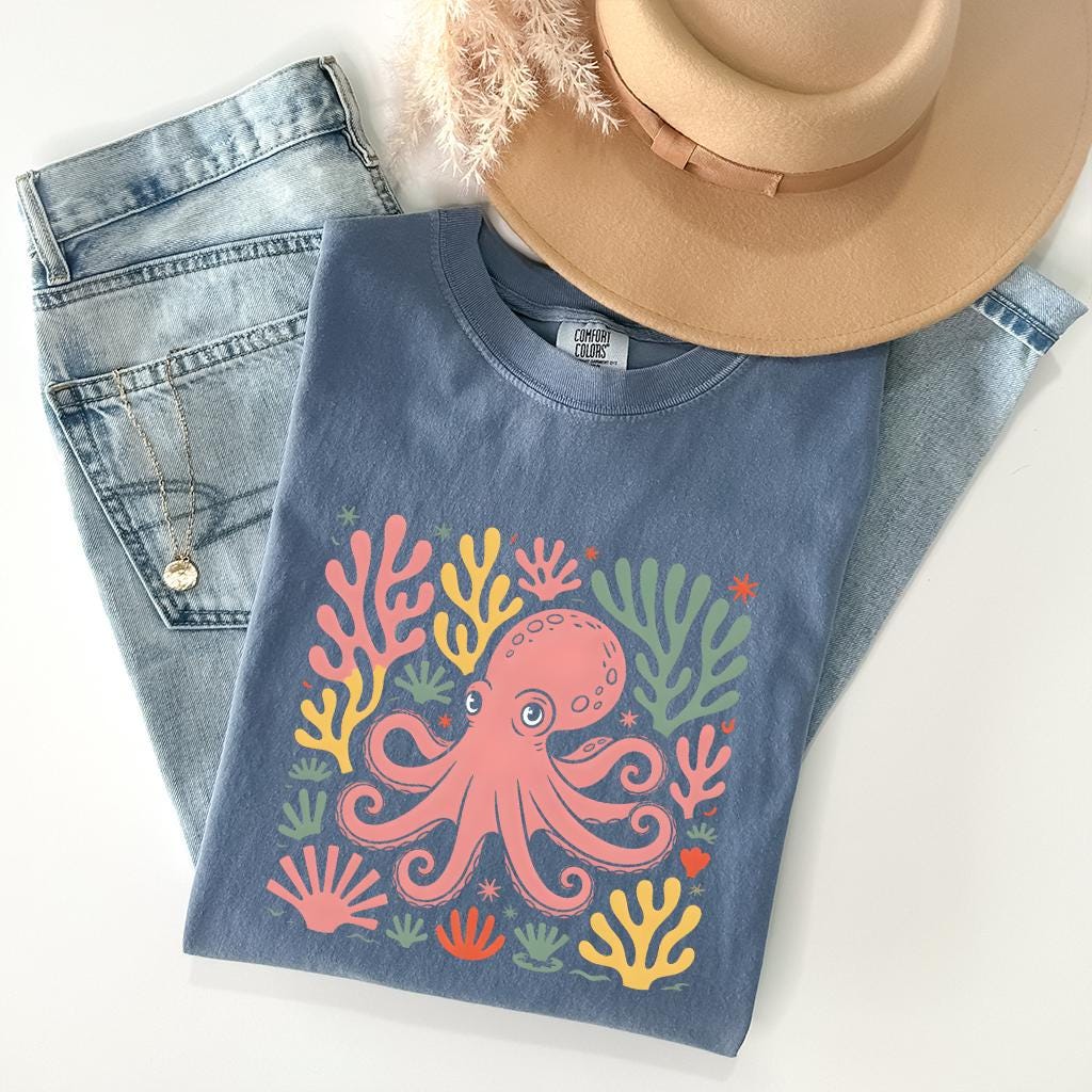 Octopus Floral T-Shirt