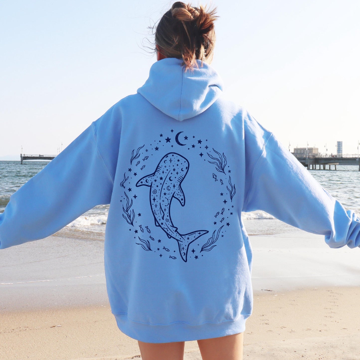 Celestial Whale Shark Hoodie V2