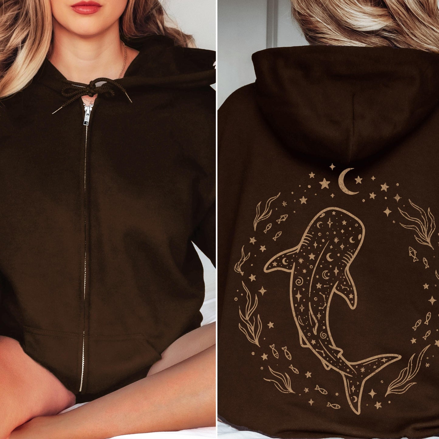 Celestial Whale Shark Hoodie V2