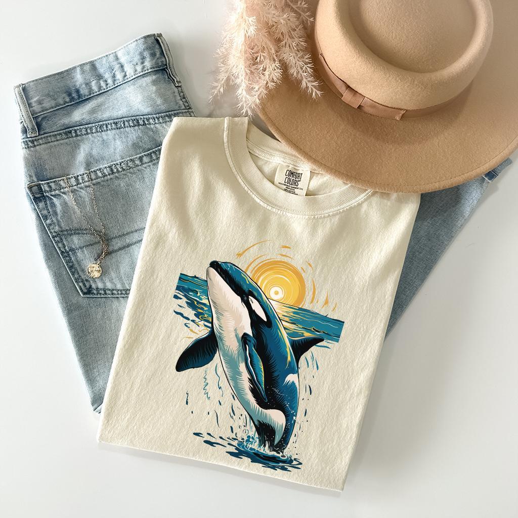 Orca Whale Van Gogh T-Shirt