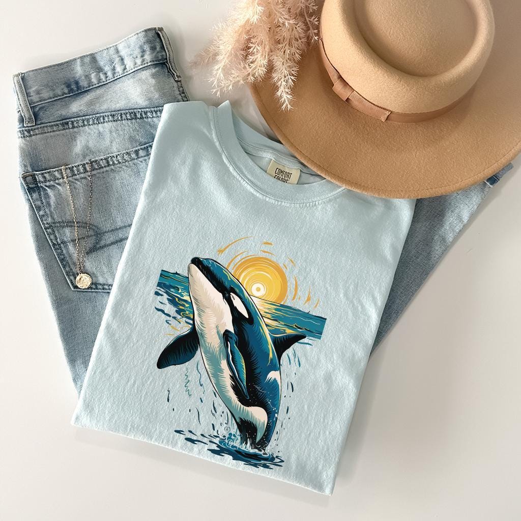 Orca Whale Van Gogh T-Shirt