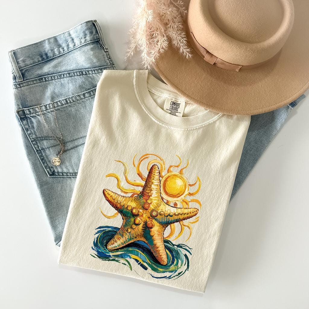 Starfish Van Gogh T-Shirt