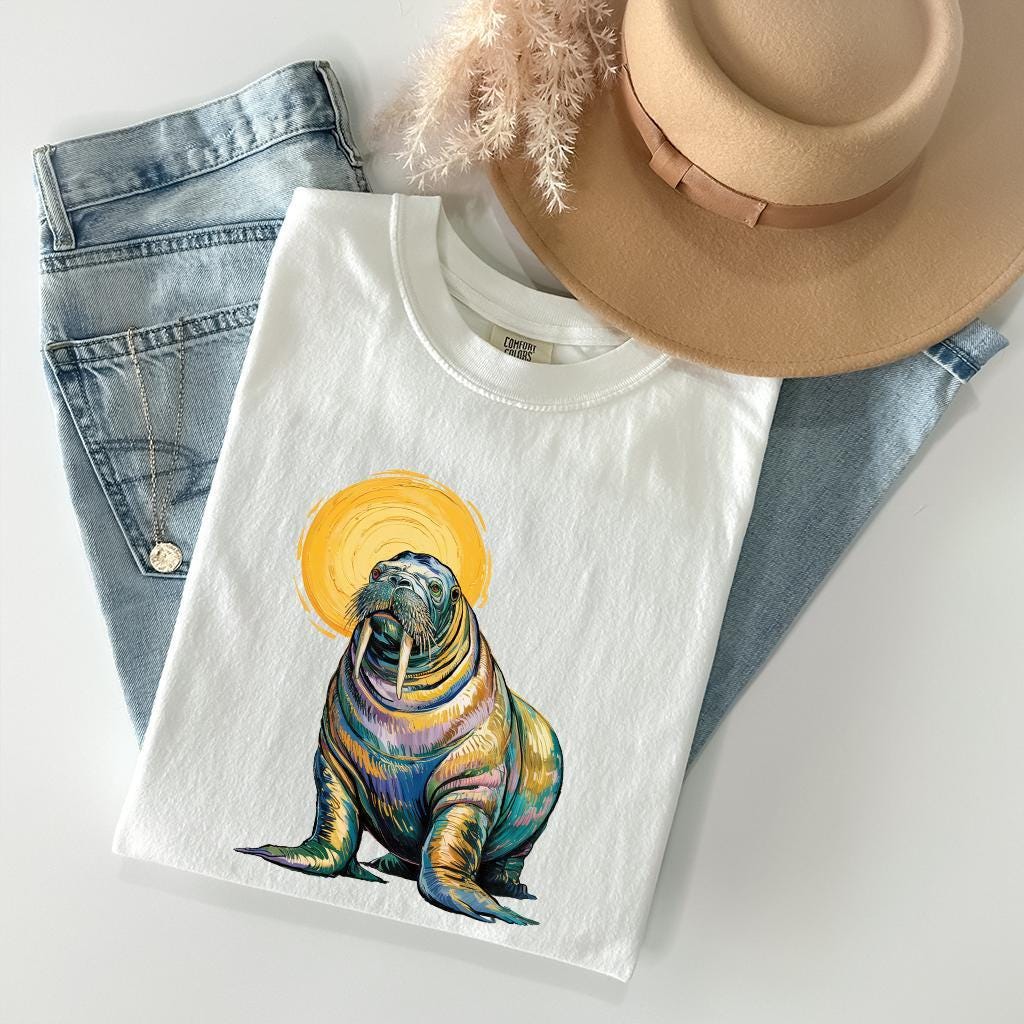 Walrus Van Gogh T-Shirt