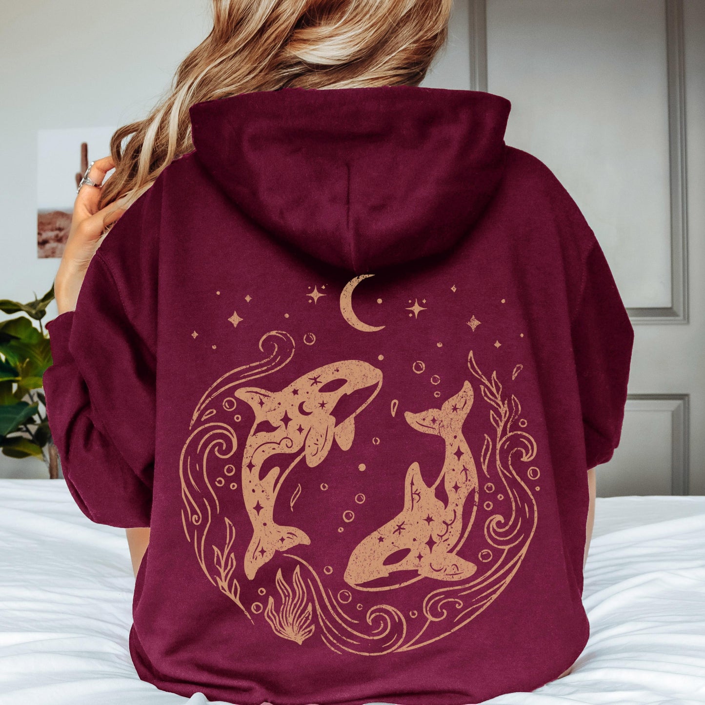 Twin Celestial Orcas Hoodie