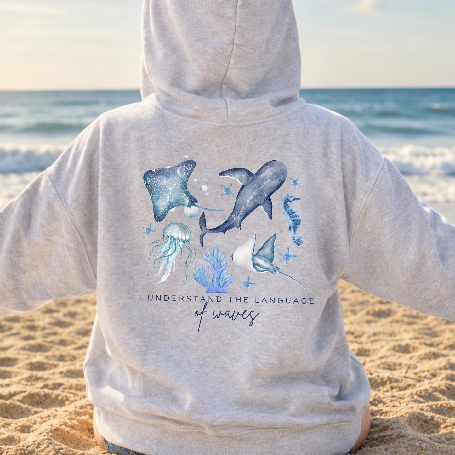 Language Of Waves Hoodie V2